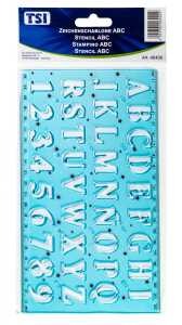 TSI Geometrieset Schablone "ABC" + Zahlen