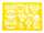 TSI Zeichenschablone 26x18cm, 12 Motive sortiert