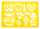 TSI Zeichenschablone 26x18cm MIX 4 Mot. sort.