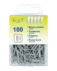 TSI Büroklammern 32mm spitz verzinkt 100 Stück