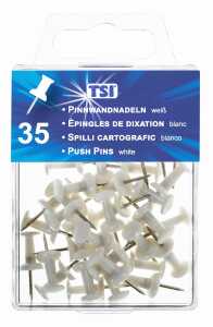 TSI Pinnwandnadeln, weiss, 35 St.