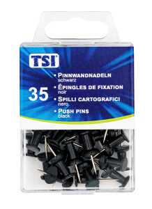 TSI Pinnwandnadeln, schwarz, 35 St.