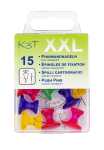 TSI Pinnwandnadeln XXL farbig transparent 15er Dose