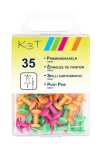 TSI Pinnwandnadeln fbg. sort. 35er Hängedose NEON