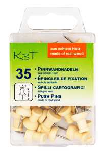 TSI Pinnwandnadeln Holz 35er Hängedose