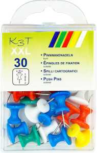 TSI Pinnwandnadeln XXL farbig 30er Packung