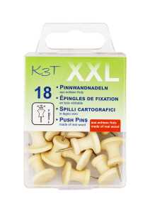 TSI Pinnwandnadeln Holz XXL 18er Hängedose