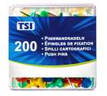 TSI Pinnwandnadeln farbig sort 200 St.