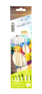 TSI Pinsel-Set 6tlg. mit Naturhaar und Holzstielen