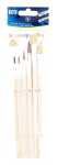 TSI Schulmalpinselset 6tlg. 2,4,6,10Haar 8,12Borstenp.