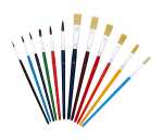 TSI Pinsel-Set12erHaar1,2,4,6,8,10+Borst4,6,8,10,12,14