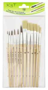 TSI Pinsel-Set12erHaar1,2,4,6,8,10+Borst4,6,8,10,12,14