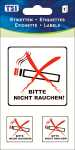 TSI Etiketten "BITTE NICHT RAUCHEN"