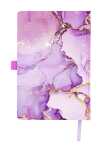 TSI Notizbuch A5, gepunktet, mit lila Marmor Design