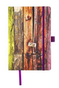 TSI Notizbuch A5, gepunktet, mit Streifen Design