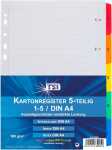 TSI Mylar Register A4 mit 5 farbigen PP-Taben
