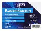TSI Karteikarten A7 blanko, 100er Pg.