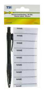 TSI Namensetikett NAME 50 Stk. + Stift