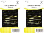 TSI Elastik-Gummilitze, rund, schwarz, 1mm X 10m