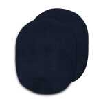 TSI Bügelflicken Wildlederimitat, 2er Pg. dunkelblau