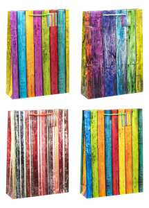 TSI Geschenktüte XXL 44x33x10 cm STREIFEN