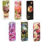 TSI Geschenktüte Flasche 36x12x8 cm ROSEN