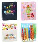 TSI Geschenktüte groß 32x26x13,5 cm GEBURTSTAG Serie 1