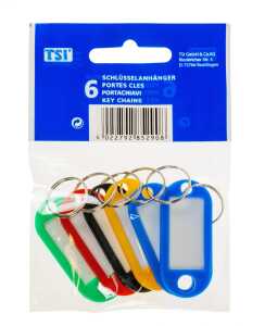 TSI Schlüsselanhänger "Standard",  6 St., OPP