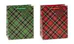 TSI Geschenktüte mittel 23x18x10 cm TARTAN