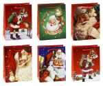 TSI Geschenktüte mittel 23x18x10 cm WEIHNACHTSMANN