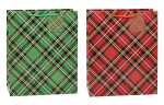 TSI Geschenktüte groß 32x26x13,5 cm TARTAN