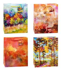 TSI Geschenktüte groß 33x26x13,5 cm ART ON CANVAS