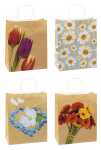 TSI Geschenktüte groß 32x26x13,5 cm BLUMEN...