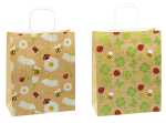 TSI Geschenktüte groß 32x26x13,5 cm BLUMEN...