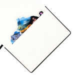 TSI Notizbuch A5 kariert mit Aufstelltasche 148x210mm