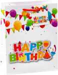 TSI Geschenktüte mittel 23x18x10cm BIRTHDAY BALLOONS