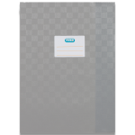 Oxford Hefthüllen für DIN A4, PP, Bast, grau