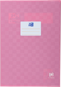 Oxford Hefthüllen für DIN A4, PP, Bast, rosa