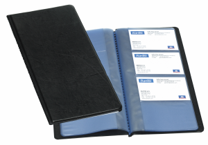 BANTEX Visitenkartenbuch, aus PVC, für 96 Visitenkarten, schwarz