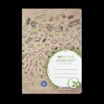 LANDRÉ Schulheft Recycling A4, 16 Blatt, Lineatur...