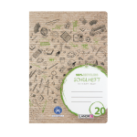 LANDRÉ Schulheft Recycling A4, 16 Blatt, Lineatur...