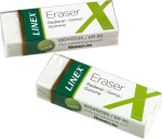 LINEX ER30-2B Radiergummi weiß, 2 Stck. , 62x24x12 mm