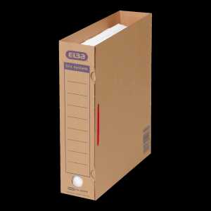 ELBA Archivordner "tric system" Wellpappe für ca. 500 A4-Bl naturbraun