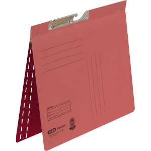 ELBA Pendelhefter A4, aus 320 g/m² Manilakarton kaufm. Heftung rot