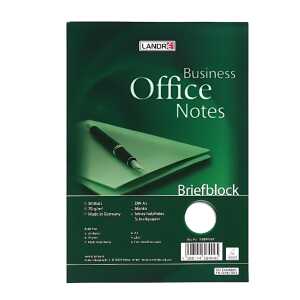 LANDRÉ Briefblock "Office" A5, 50 Blatt, 70 g/m², Lineatur 20 (blanko)