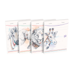 Notizblock A6, kopfgeheftet, liniert 7 mm, 80 Blatt,...