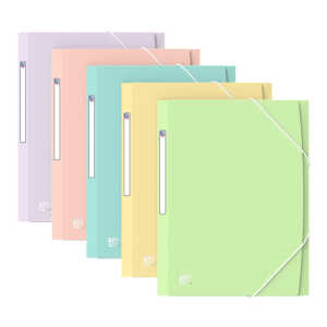 Oxford Urban Eckspannermappe A4, PP, blickdicht sortiert pastell