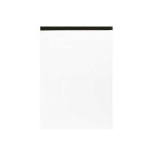 Notizblock ohne Deckblatt, A4, schwarz, 50 Blatt, 70 g/m², Lineatur 20
