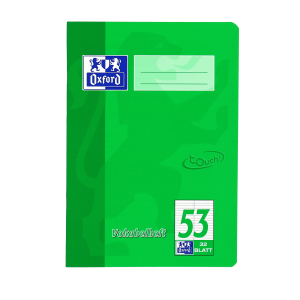 TOUCH A5 Vokabelheft, Lineatur 53 (2 Spalten), 32 Bl, geheftet, grün