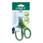 LINEX Universal-Schere 12,5 cm grau-grün, rostfreier...